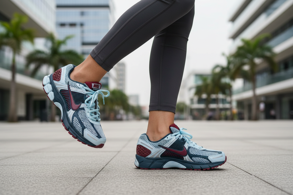 Nike Vomero 5 Blue Burgundy Urban Shot