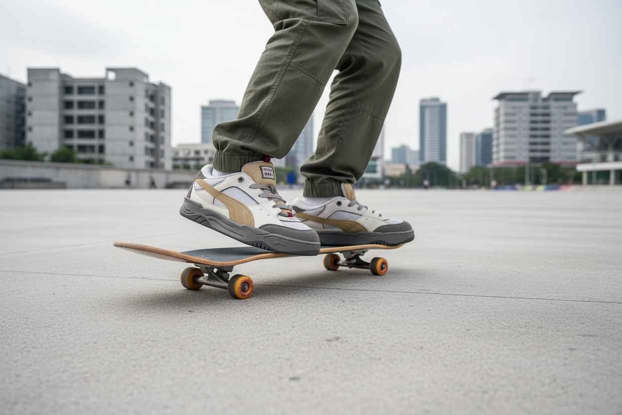 PUMA 180 SK8ER Skateboarding Action Shot