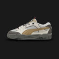 PUMA-180 Sk8er Sneaker with white, brown, and gray color scheme (Design code: 397725-01). Luxuntique offers authentic chunky PUMA 180 sneakers at the lowest prices in Sri Lanka.