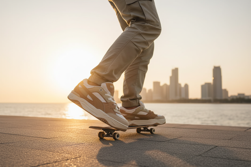 PUMA 180 Sugared Almond Sunset Action Shot