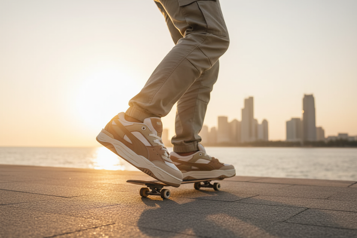 PUMA 180 Sugared Almond Sunset Action Shot