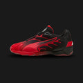 Puma F1 75 Yrs Inhale unisex sneakers in Puma Black and Pop Red (308889_01). Celebrating 75 years of Formula 1, this special edition features a breathable black mesh upper with dynamic Pop Red synthetic overlays inspired by racing contours. Includes an iconic F1 75th anniversary logo, a CMEVA midsole for lightweight cushioning, and an aggressive rubber outsole. Luxuntique guarantees 100% authentic Puma footwear in Sri Lanka.