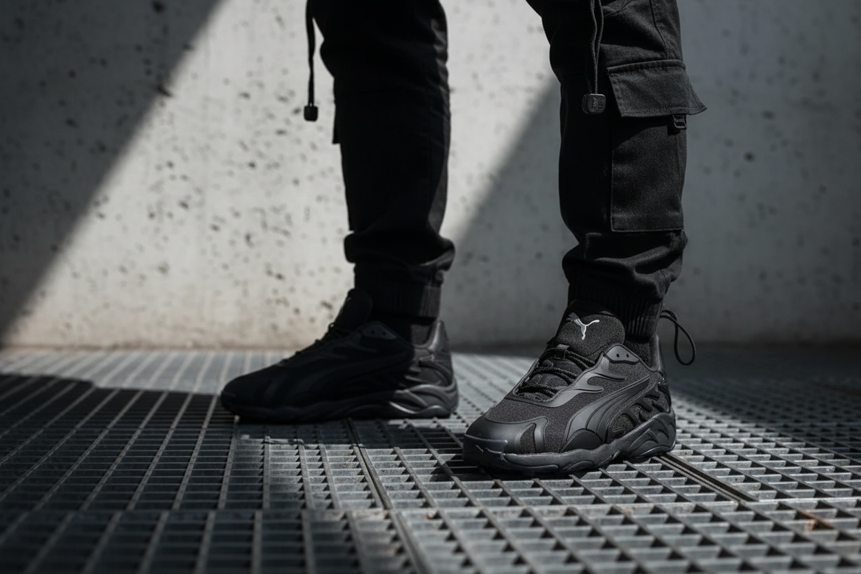 Puma Inhale Tech Street X brutalist industrial photography