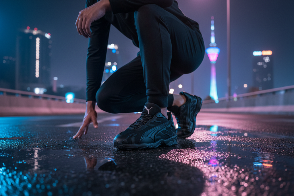 Puma Inhale Tech Street X urban night photography Colombo