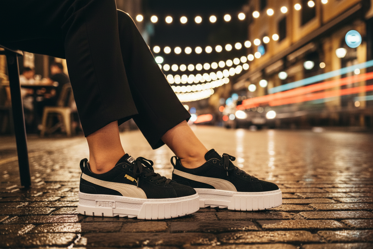 PUMA Mayze Black White Lifestyle Park Street Mews