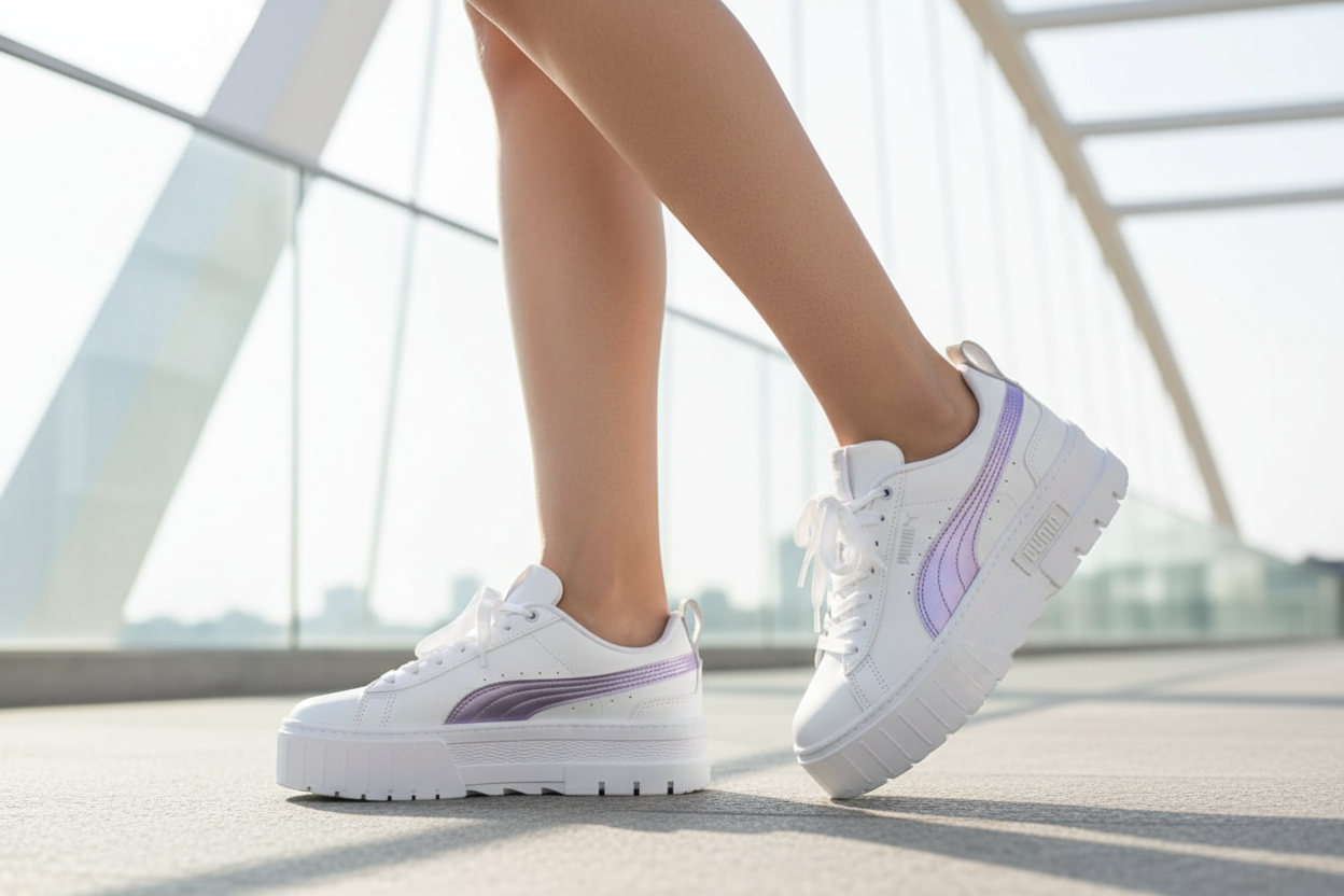 PUMA Mayze Purple Glimmer Street Style Port City Updated