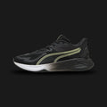 Puma PWR Hybrid training shoes in Puma White, Apple Spritz, and Puma Black (310282_20). Features a highly breathable Puma White mesh upper designed for intense workouts, contrasted by striking Apple Spritz orange accents and bold Black branding. Built with a responsive hybrid foam midsole for agility and a durable rubber outsole for maximum gym floor traction. Luxuntique guarantees 100% authentic Puma footwear in Sri Lanka.