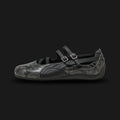 PUMA Speedcat Ballet Snake Print Sneakers for women in Cool Dark Gray and PUMA Black (405326_02). Features a premium dark gray leather upper with textured snakeskin-print Formstrip and a dainty ballet-flat silhouette. Signature low-profile tire-tread rubber outsole in black. Luxuntique offers 100% authentic PUMA in Sri Lanka.