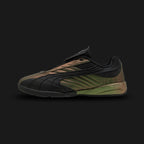 Puma V-S2 Spectrum unisex sneakers in PUMA Black, Iridescent, and Green (404356_02). Features a modern, low-profile silhouette with a bold black base and eye-catching iridescent panels that shift color with movement. Includes a vibrant green detailing, a durable synthetic upper, and a flat rubber outsole for optimal street-ready grip. Luxuntique guarantees 100% authentic Puma footwear in Sri Lanka.