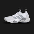Rapidmove ADV 2 HIIT training shoes in Cloud White, Halo Silver, and Grey (JI4196). Features a breathable knit mesh upper, dynamic lacing support, responsive Lightstrike cushioning midsole, and Continental rubber outsole. Luxuntique guarantees 100% authentic footwear.