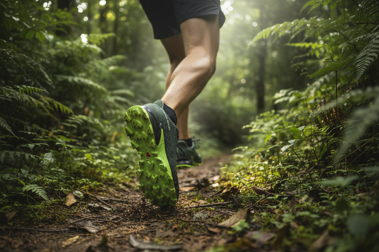 Salomon Alphacross 5 Forest Action Shot