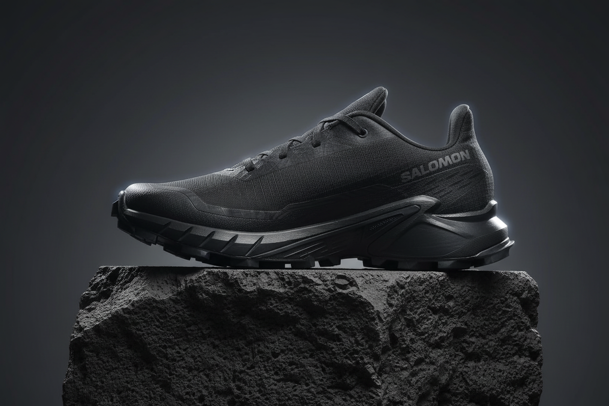 Salomon Alphacross 5 - Volcanic Basalt Studio Shot