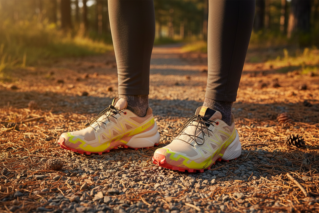 Salomon Speedcross 6 GTX Women's - Pine Needle Path Lifestyle